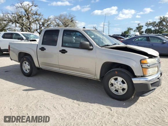 2005 GMC Canyon 1SB SLE Z85 with VIN 1GTCS138658111627, listed as a Copart auction lot 80232384 with 143,775 mi miles and Salvage title. Bid and sale history available at DreamBid. Image 4.