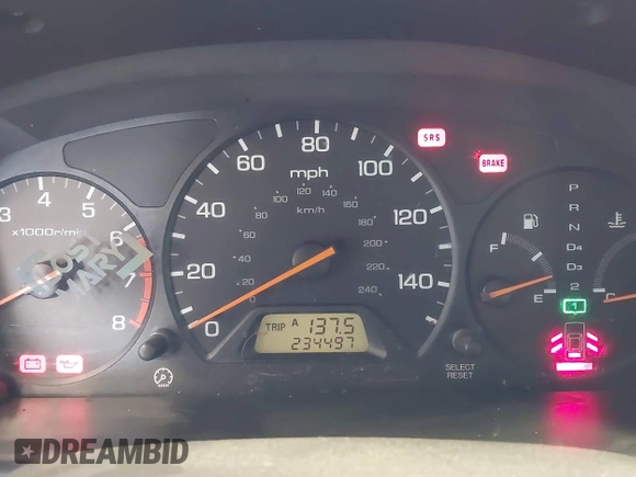 1999 Honda Accord EX z VIN 1HGCG5658XA034945, wystawiony jako IAAI lot #41687146 z przebiegiem 234 497 mil mil oraz . Historia ofert i sprzedaży dostępna na DreamBid. Obrazek 7.