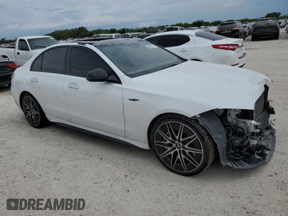 2023 Mercedes-Benz C 43 AMG z VIN W1KAF8HB9PR105350, wystawiony jako Copart lot #68440724 z przebiegiem 24 114 mil mil oraz Szkoda całkowita • Salvage title. Historia ofert i sprzedaży dostępna na DreamBid. Obrazek 4.