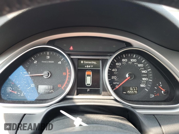 2012 Audi Q7 Premium Plus with VIN WA1LMAFEXCD007281, listed as a Copart auction lot 64608865 with 155,575 mi miles and Clean title. Bid and sale history available at DreamBid. Image 9.