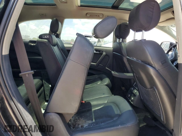 2011 Audi Q7 S line with VIN WA1DGAFE3BD006595, listed as a Copart auction lot 61010615 with 184,175 mi miles and Salvage title. Bid and sale history available at DreamBid. Image 11.
