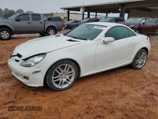 2008 Mercedes-Benz SLK-Class 3.0L with VIN WDBWK54F38F177231, listed as a Copart auction lot 79928324 with 109,471 mi miles and Salvage Title. Bid and sale history available at carsss.com. Image 1.