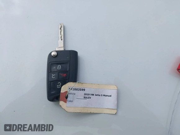 2019 Volkswagen Jetta S with VIN 3VWN57BU4KM211294, listed as a IAAI auction lot 41958628 with 58,644 mi miles and . Bid and sale history available at DreamBid. Image 11.