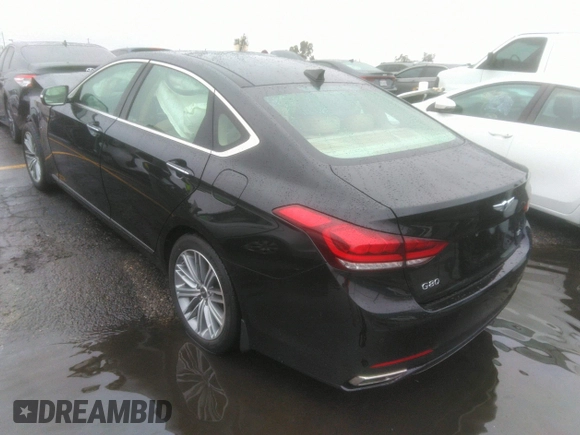 2018 Genesis G80 3.8L z VIN KMHGN4JEXJU232709, wystawiony jako IAAI lot #41886564 z przebiegiem 21 307 mil mil oraz . Historia ofert i sprzedaży dostępna na DreamBid. Obrazek 3.