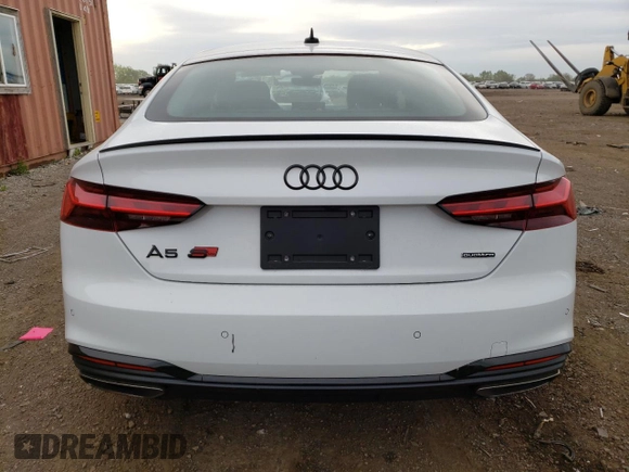 2023 Audi A5 Sportback S line Premium Plus with VIN WAUFACF56PA036191, listed as a Copart auction lot 52626803 with 613 mi miles. Bid and sale history available at carsss.com. Image 6.