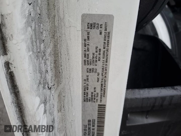 2022 Ram ProMaster Cargo with VIN 3C6LRVDG3NE135180, listed as a Copart auction lot 54080025 with 67,830 mi miles and Salvage Title. Bid and sale history available at carsss.com. Image 13.