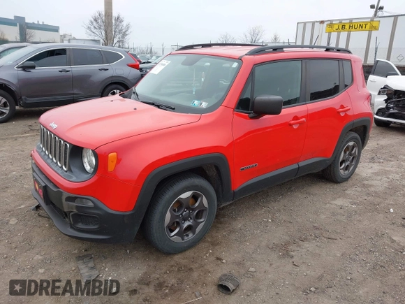 2017 Jeep Renegade Sport with VIN ZACCJAABXHPF01404, listed as a IAAI auction lot 41794086 with 49,247 mi miles and . Bid and sale history available at DreamBid. Image 2.