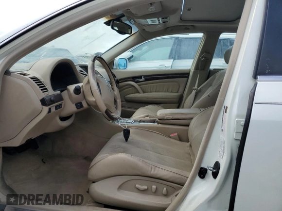 2005 Infiniti Q45 z VIN JNKBF01A45M101796, wystawiony jako Copart lot #74363984 z przebiegiem Nie podano mil oraz Nie do naprawy • Non repairable. Historia ofert i sprzedaży dostępna na DreamBid. Obrazek 7.