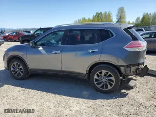 2016 Nissan Rogue SV with VIN 5N1AT2MV9GC858231, listed as a Copart auction lot 53361125 with 98,626 mi miles and Salvage Title. Bid and sale history available at carsss.com. Image 2.