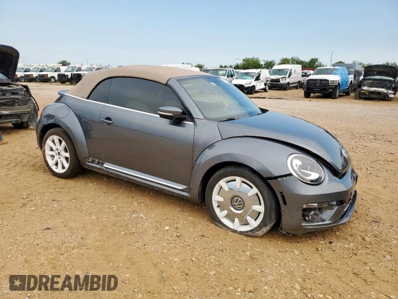 2019 Volkswagen Beetle S with VIN 3VW5DAAT1KM510718, listed as a Copart auction lot 58332605 with Not provided miles and Salvage title. Bid and sale history available at DreamBid. Image 4.