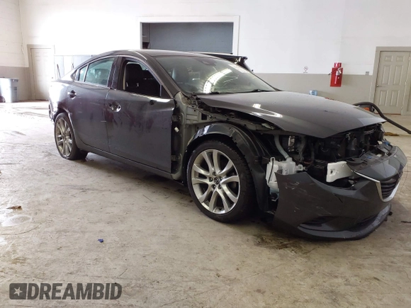 2017 Mazda Mazda6 Touring with VIN JM1GL1V57H1112266, listed as a IAAI auction lot 41553530 with 46,599 mi miles. Bid and sale history available at carsss.com. Image 1.