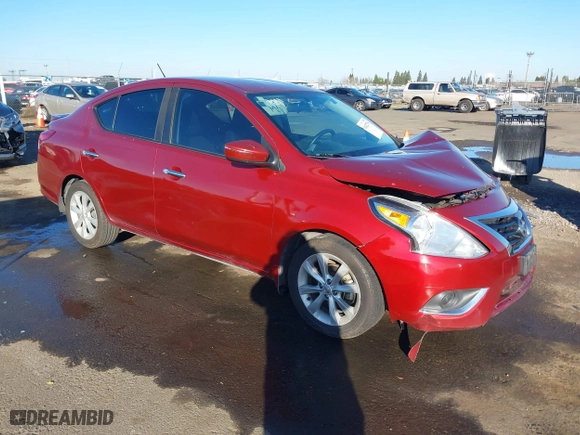 2017 Nissan Versa Sedan SV with VIN 3N1CN7AP2HL808080, listed as a IAAI auction lot 41422779 with 188,334 mi miles. Bid and sale history available at carsss.com. Image 1.
