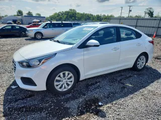 2021 Hyundai Accent SEL with VIN 3KPC24A68ME129442, listed as a Copart auction lot 63646105 with 15,722 mi miles and Salvage title. Bid and sale history available at DreamBid. Image 1.
