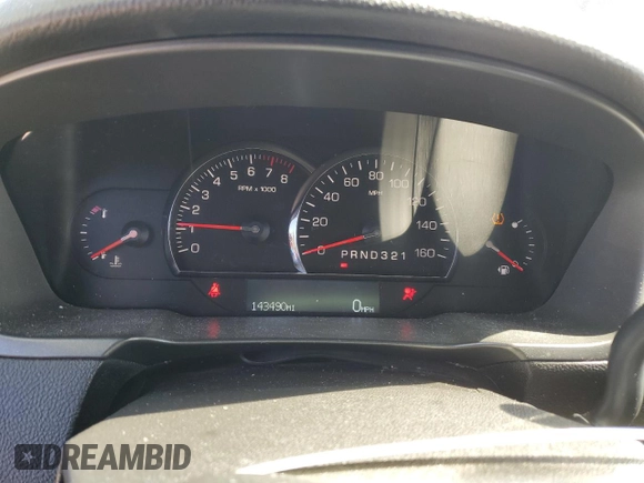 2008 Cadillac DTS 1SC with VIN 1G6KD57Y38U208564, listed as a Copart auction lot 52954255 with 143,490 mi miles and Salvage Title. Bid and sale history available at carsss.com. Image 9.