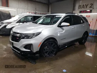 2022 Chevrolet Equinox RS with VIN 3GNAXMEV8NS106635, listed as a Copart auction lot 45789415 with 36,288 mi miles and Salvage Title. Bid and sale history available at DreamBid. Image 1.