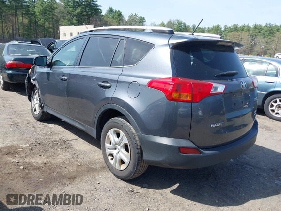 2015 Toyota RAV4 LE with VIN JTMBFREV1FD126062, listed as a IAAI auction lot 42095265 with 274,224 mi miles. Bid and sale history available at carsss.com. Image 3.