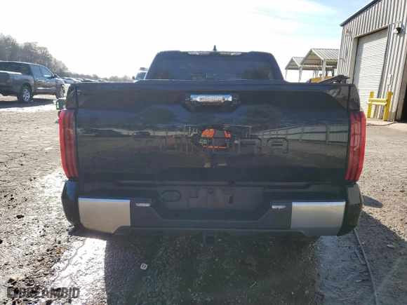 2023 Toyota Tundra 2WD Limited Hybrid with VIN 5TFJC5ABXPX002431, listed as a Copart auction lot 88672565 with 17,633 mi miles and Salvage Title. Bid and sale history available at carsss.com. Image 6.