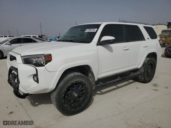 2017 Toyota 4Runner SR5 with VIN JTEZU5JR0H5153588, listed as a Copart auction lot 47586795 with 0 mi miles and Salvage Title. Bid and sale history available at carsss.com. Image 1.