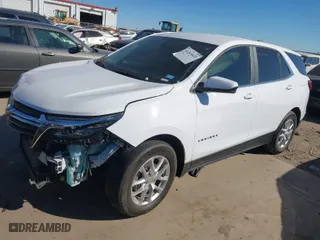 2024 Chevrolet Equinox LT with VIN 3GNAXKEG3RL345399, listed as a IAAI auction lot 41263632 with 51,139 mi miles. Bid and sale history available at carsss.com. Image 2.