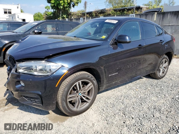 2015 BMW X6 xDrive50i with VIN 5UXKU6C50F0F94199, listed as a Copart auction lot 70680312 with 106,650 mi miles. Bid and sale history available at carsss.com. Image 1.