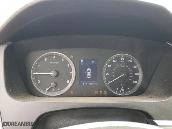 2016 Hyundai Sonata 2.4L SE with VIN 5NPE24AFXGH428262, listed as a Copart auction lot 53737964 with 136,477 mi miles and Salvage Title. Bid and sale history available at carsss.com. Image 9.