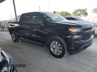 2022 Chevrolet Silverado 1500 Custom with VIN 3GCPWBEK0NG214671, listed as a Copart auction lot 51872465 with 92,684 mi miles and Non Repairable. Bid and sale history available at DreamBid. Image 4.