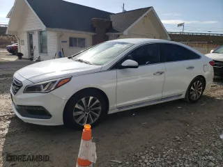2015 Hyundai Sonata 2.4L Limited with VIN 5NPE34AF9FH197303, listed as a Copart auction lot 47615085 with 110,143 mi miles and Salvage Title. Bid and sale history available at carsss.com. Image 1.