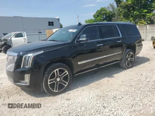 2018 Cadillac Escalade ESV Premium Luxury z VIN 1GYS3JKJ9JR167315, wystawiony jako Copart lot #57799685 z przebiegiem 84 708 mil mil oraz Szkoda całkowita • Salvage title. Historia ofert i sprzedaży dostępna na DreamBid. Obrazek 1.