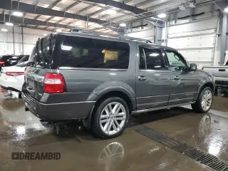 2015 Ford Expedition Max Platinum with VIN 1FMJK1MT5FEF21604, listed as a Copart auction lot 79306064 with 206,641 mi miles and Salvage title. Bid and sale history available at DreamBid. Image 3.