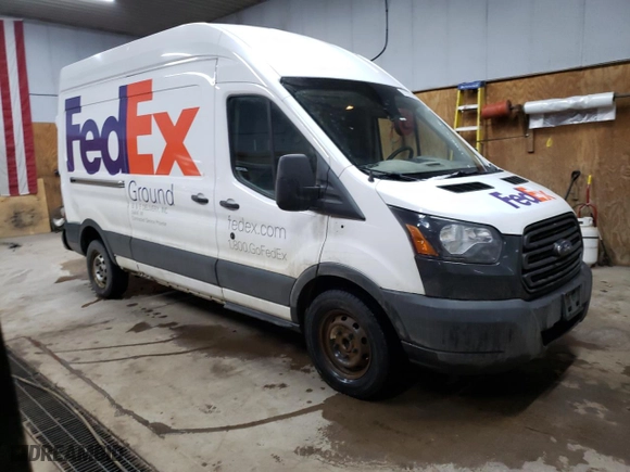 2017 Ford Transit Van with VIN 1FTYR2XMXHKA69906, listed as a Copart auction lot 85126754 with 261,708 mi miles and Salvage Title. Bid and sale history available at carsss.com. Image 4.