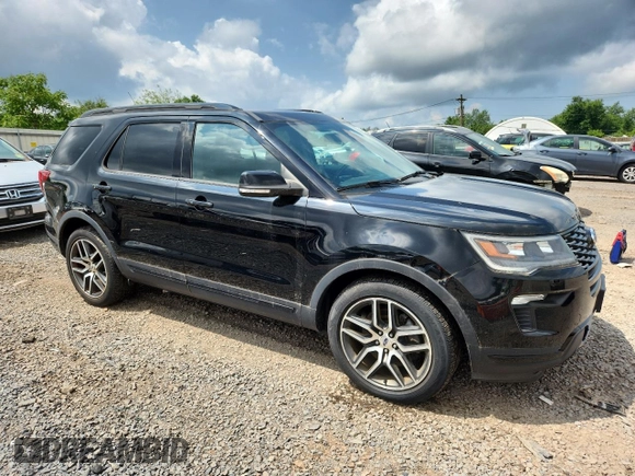 2018 Ford Explorer Sport with VIN 1FM5K8GT1JGA52742, listed as a Copart auction lot 64872875 with 50,024 mi miles and Clean title. Bid and sale history available at DreamBid. Image 4.