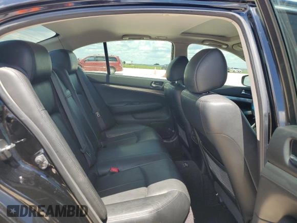 2011 Infiniti G25 Journey z VIN JN1DV6AP5BM831297, wystawiony jako Copart lot #55356125 z przebiegiem 241 663 mil mil oraz Czysty tytuł • Clean title. Historia ofert i sprzedaży dostępna na DreamBid. Obrazek 10.