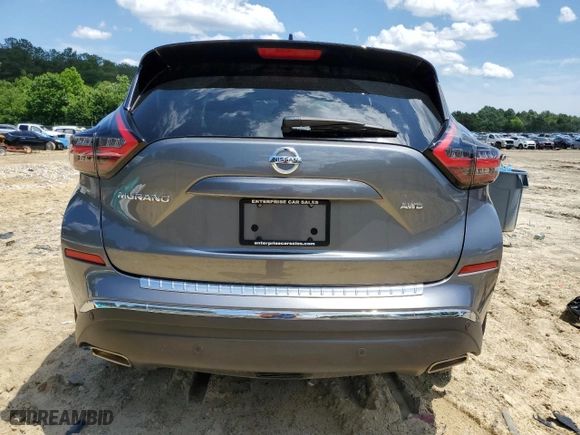 2022 Nissan Murano S with VIN 5N1AZ2AS2NC122981, listed as a Copart auction lot 56567474 with 14,588 mi miles and Salvage Title. Bid and sale history available at carsss.com. Image 6.