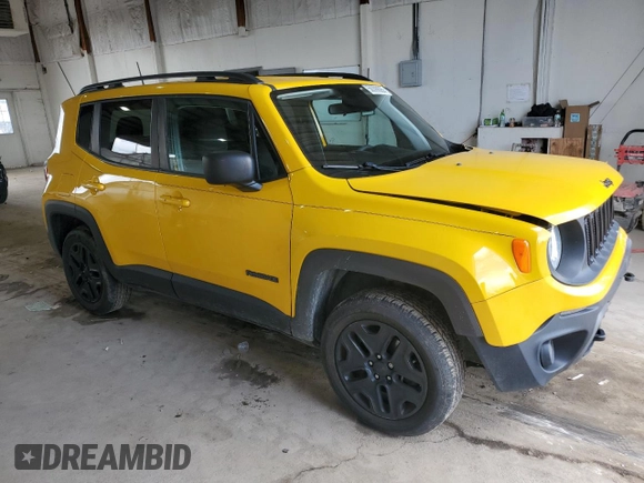 2018 Jeep Renegade Upland with VIN ZACCJBABXJPH57411, listed as a Copart auction lot 56399085 with 60,831 mi miles and Non repairable. Bid and sale history available at DreamBid. Image 4.
