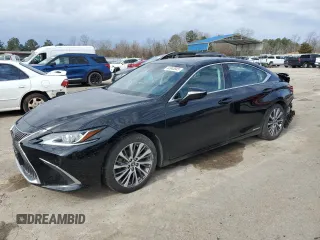 2021 Lexus ES with VIN 58ADA1C11MU001539, listed as a Copart auction lot 44943945 with 47,506 mi miles and Salvage Title. Bid and sale history available at carsss.com. Image 1.