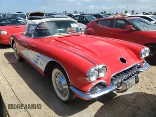 1958 Chevrolet Corvette с VIN J58S109066, выставлен на аукционе Copart как лот 74830194 с пробегом 35 914 миль миль и На запчасти • Non repairable. История ставок и продаж доступна на DreamBid. Изображение 4.