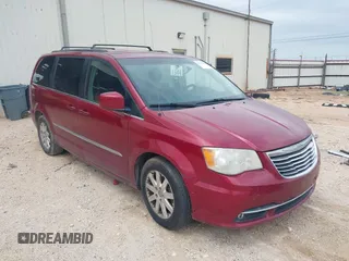 2014 Chrysler Town & Country Touring with VIN 2C4RC1BG9ER448555, listed as a IAAI auction lot 42112709 with 166,946 mi miles. Bid and sale history available at carsss.com. Image 1.
