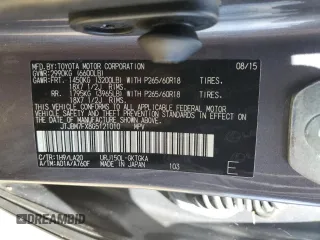 2016 Lexus GX 460 with VIN JTJBM7FX8G5121010, listed as a Copart auction lot 71073534 with Not provided miles and Salvage title. Bid and sale history available at DreamBid. Image 13.