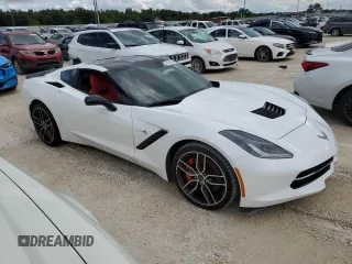 2015 Chevrolet Corvette Z51 2LT with VIN 1G1YK2D73F5102073, listed as a Copart auction lot 73709434 with 0 mi miles and Salvage Title. Bid and sale history available at carsss.com. Image 4.