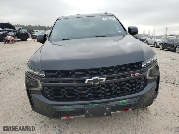 2023 Chevrolet Tahoe Z71 with VIN 1GNSKPKD6PR177774, listed as a Copart auction lot 50601105 with 62,674 mi miles and Salvage Title. Bid and sale history available at carsss.com. Image 5.