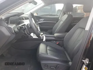 2023 Audi e-tron Premium with VIN WA1AAAGE3PB025279, listed as a Copart auction lot 55920165 with 28,535 mi miles and Salvage Title. Bid and sale history available at DreamBid. Image 7.