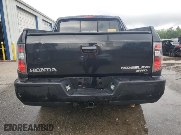 2013 Honda Ridgeline RTL with VIN 5FPYK1F58DB009288, listed as a Copart auction lot 58307815 with Not provided miles and Salvage title. Bid and sale history available at DreamBid. Image 6.