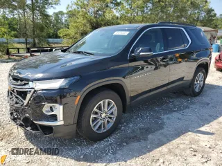 2023 Chevrolet Traverse LT z VIN 1GNERHKW3PJ185622, wystawiony jako Copart lot #49978345 z przebiegiem 56 301 mil mil oraz Szkoda całkowita • Salvage title. Historia ofert i sprzedaży dostępna na DreamBid. Obrazek 1.