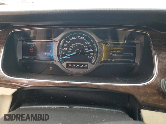 2016 Ford Taurus Limited with VIN 1FAHP2F85GG140107, listed as a Copart auction lot 66093895 with 72,614 mi miles and Salvage title. Bid and sale history available at DreamBid. Image 9.