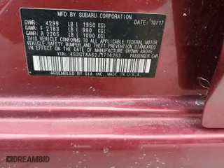 2018 Subaru Impreza with VIN 4S3GTAA62J1716263, listed as a Copart auction lot 74842764 with 0 mi miles and Non Repairable. Bid and sale history available at carsss.com. Image 13.