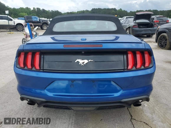 2018 Ford Mustang EcoBoost Premium with VIN 1FATP8UH3J5115516, listed as a Copart auction lot 54569685 with 73,034 mi miles and Salvage title. Bid and sale history available at DreamBid. Image 6.