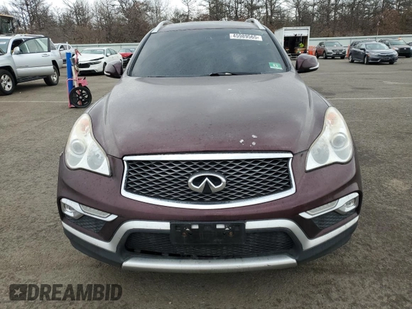 2017 Infiniti QX50 with VIN JN1BJ0RR2HM408076, listed as a Copart auction lot 45989565 with Not Provided miles and Salvage Title. Bid and sale history available at DreamBid. Image 5.