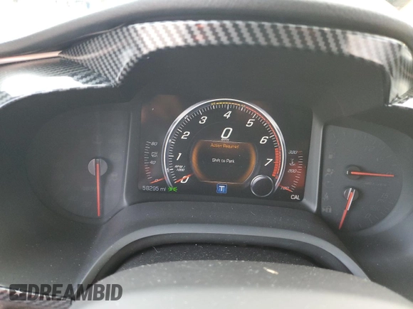 2019 Chevrolet Corvette Z06 2LZ with VIN 1G1YS2D69K5600067, listed as a Copart auction lot 86349484 with 58,295 mi miles and Salvage Title. Bid and sale history available at carsss.com. Image 9.