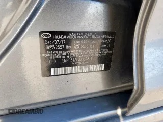 2018 Hyundai Sonata SEL with VIN 5NPE34AF3JH678141, listed as a Copart auction lot 50195975 with 42,701 mi miles and Salvage Title. Bid and sale history available at DreamBid. Image 12.