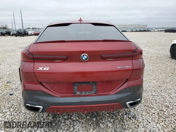 2021 BMW X6 sDrive40i z VIN 5UXCY4C01M9G08122, wystawiony jako Copart lot #44947865 z przebiegiem 90 011 mil mil oraz Szkody całkowita. Historia ofert i sprzedaży dostępna na DreamBid. Obrazek 6.